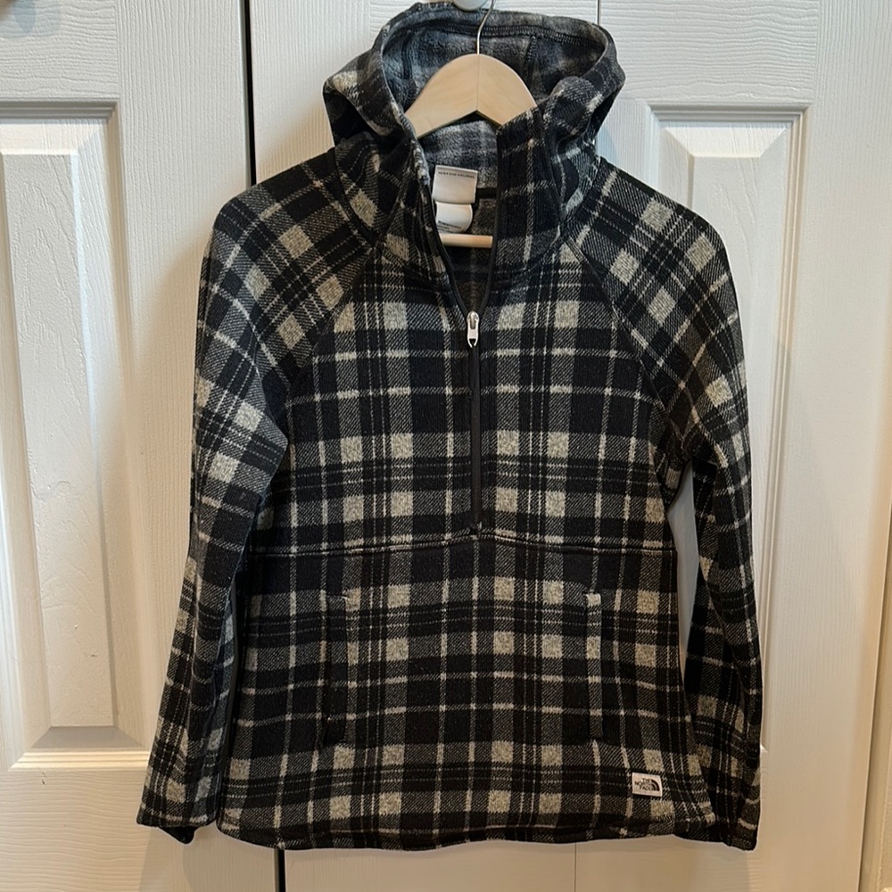 Plaid Quater Zip Hoodie by The North Face